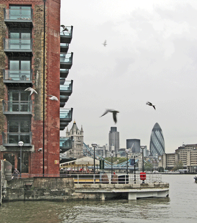 Thames view to the City of London